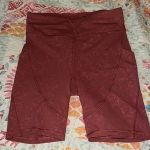 Lululemon track and train biker shorts